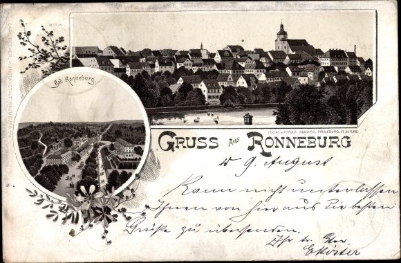 Litho Ronneburg in Thüringen, overzicht, bad