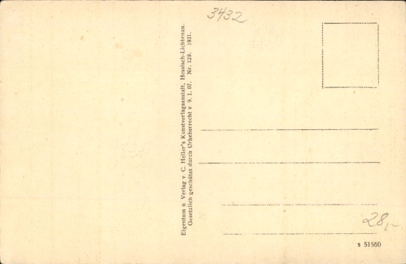 Postcard Großalmerode in Hessen, Wilhelm Speck's birthplace, writer
