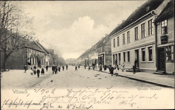Postcard Bad Wilsnack in Prignitz, Große Straße