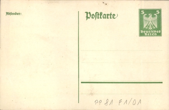 Papeteria pocztowa KP Berlin Mitte, Pozdrowienia z berlińskiego ogrodu zimowego