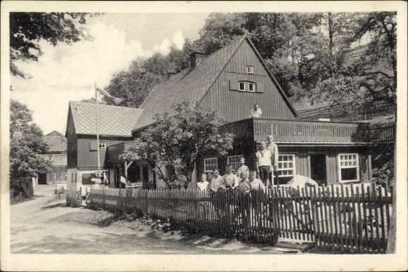 KP Röthenbach Pretzschendorf Klingenberg w Rudawach Wschodnich, dom Lindnera, wiejski dom dla niedosłyszących