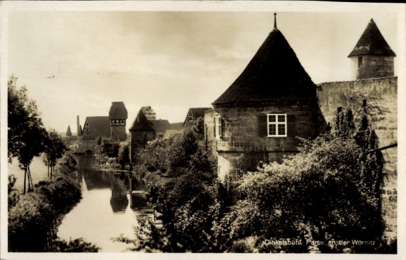 Ak Dinkelsbühl in Mittelfranken, Historische Stadtansicht, Wornitz, Dinkelsbühl
