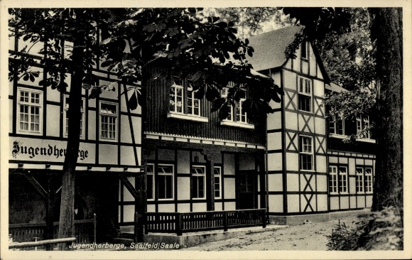Ak Saalfeld an der Saale Thüringen, Jugendherberge