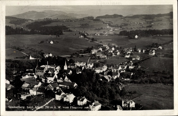 PC Weiler Simmerberg in Swabia, total view of the place