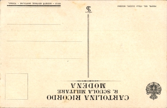 Artist Postcard Military School, Corso MCMXIV, Moon, I. WK