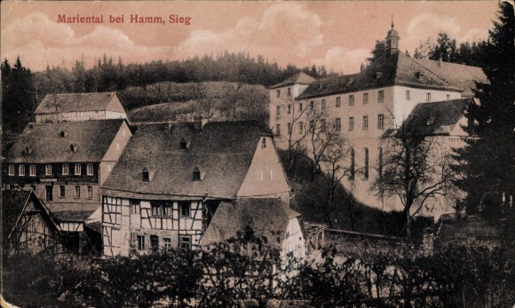 Postcard Marienthal Seelbach near Hamm on the Sieg Westerwald, Marienthal Monastery