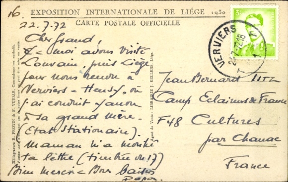 Postcard Liège Liège Wallonia, Exhibition 1930, Palais de l'Agriculture