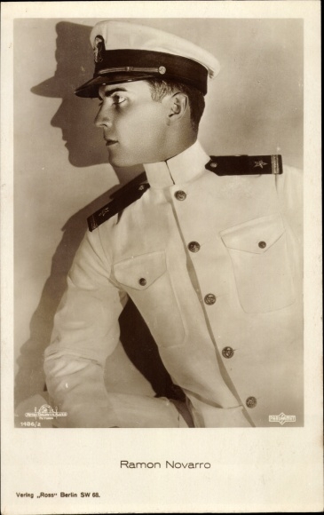 Postcard actor Ramon Novarro, portrait