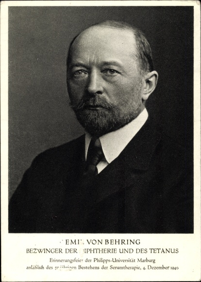 Ak Marburg an der Lahn, Emil von Behring, Bezwinger der Diphtherie und des Tetanus, Erinnerungsfeier