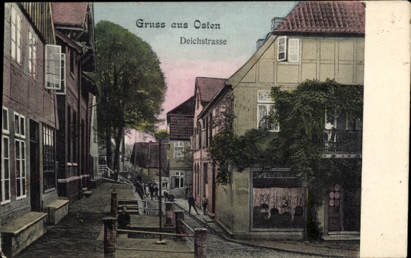 Ak East in Nedersaksen, Deichstrasse, straatgedeelte