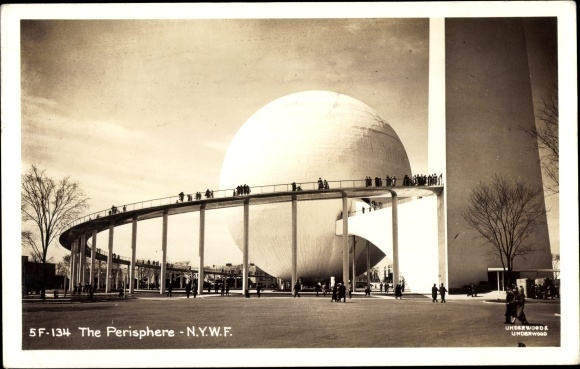 PC New York City USA, World&#39;s Fair 1939, The Perisphere, world exhibition