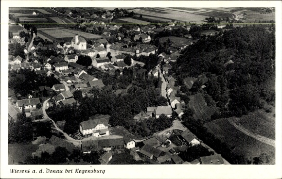 Ak Wiesent in der Oberpfalz, Fliegeraufnahme