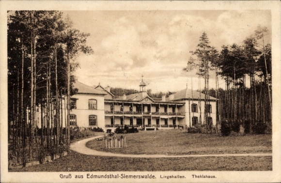 Postcard Edmundstal Siemerswalde Geesthacht on the Elbe, lounges, Theklahaus