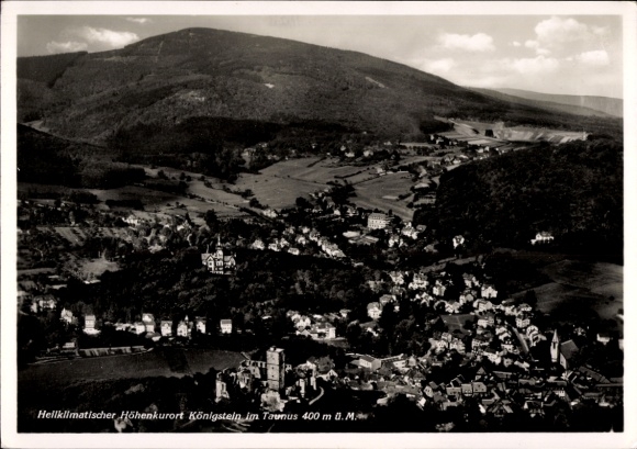 Postcard Königstein im Taunus, aerial photograph