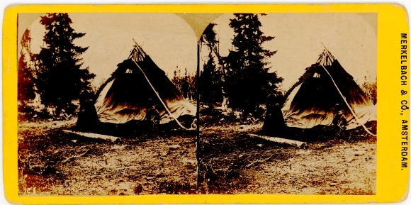 Stereo Photo Nordschweden, Lappland, House in Lapland
