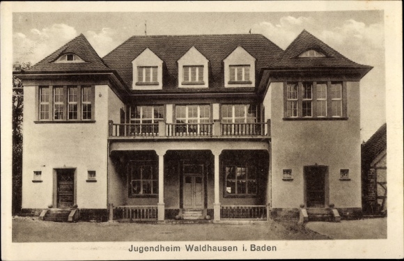 Postcard Waldhausen Buchen im Odenwald, youth center Waldhausen