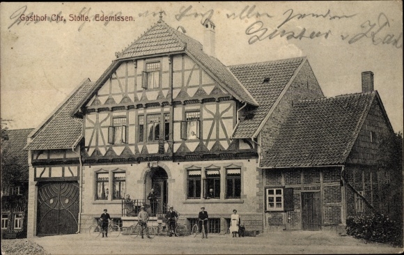 Postcard Edemissen in Lower Saxony, inn
