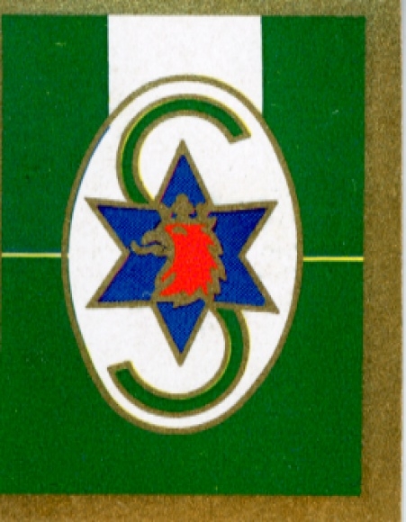 Collector's picture sports coat of arms, football, Brandenburg, police SV Stettin, picture no. 1