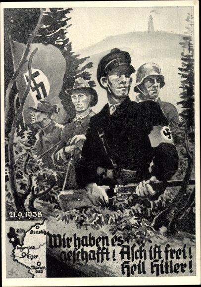 KP Udało się, Asch jest wolny, 21 września 1938, Sudety, Wielkie Niemcy
