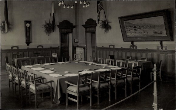 Photo Postcard Locarno Kanton Tessin Schweiz, Hall of the Locarno Conference 1925