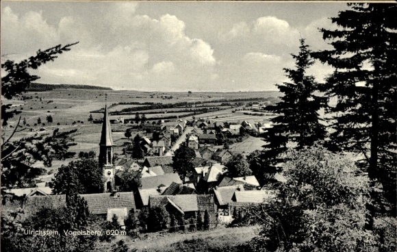 Postcard Ulrichstein in Hessen, Vogelsberg, view to the village