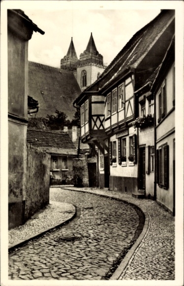 Postcard Salzelmen Schönebeck an der Elbe, Rosmarinstraße