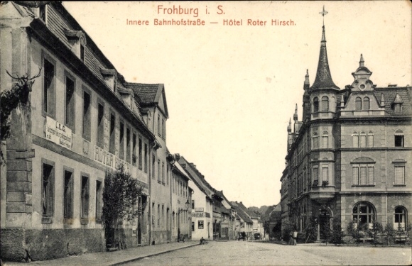 PC Frohburg in Saxony, Innere Bahnhofstrasse, Hotel Roter Hirsch