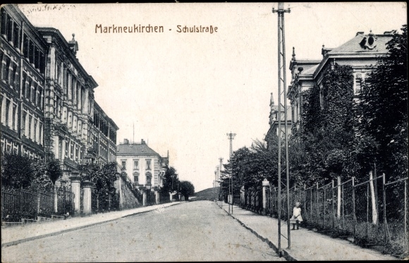 PC Markneukirchen in Vogtland Saxony, Schulstrasse, street section