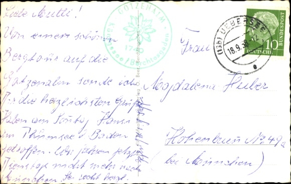 Postcard Berchtesgaden Oberbayern, Gotzenalm, Springlkaser