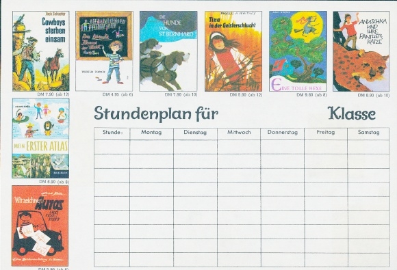 Timetable Advertising, Boje-Verlag, Books