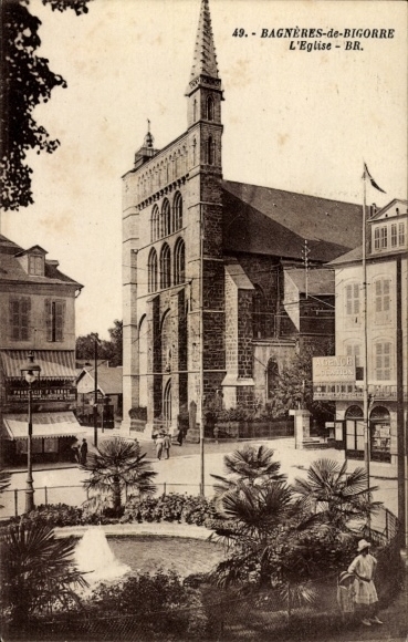 Ak Bagnères de Bigorre Hautes Pyrénées, Kirche