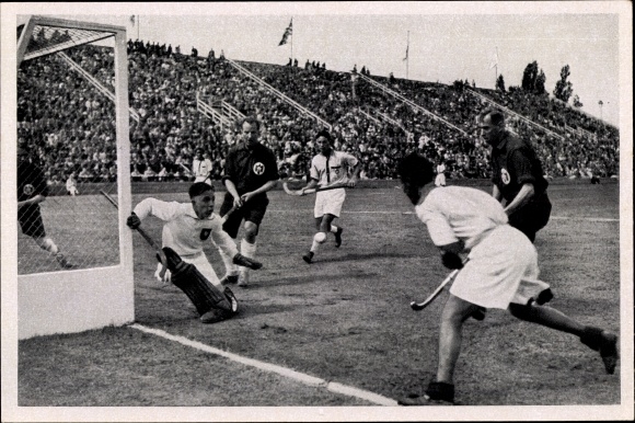 Collection picture Olympia 1936, hockey game Germany India