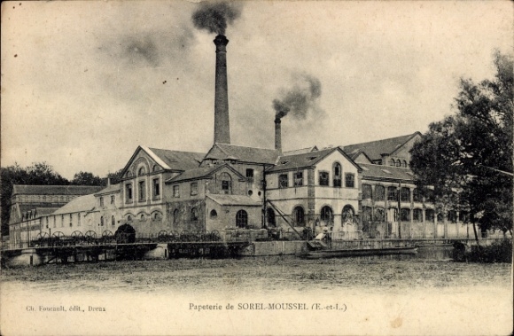 Postcard Sorel Moussel Eure et Loir, stationery
