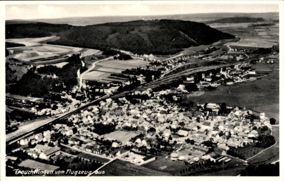Postcard Treuchtlingen in the Altmühltal Middle Franconia, aerial photograph