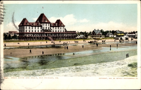 Ak Old Orchard Beach Maine USA, Piske House en strand
