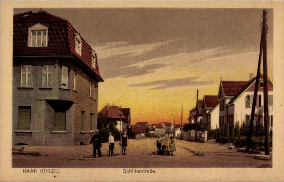 Postcard Haan im Rheinland, Schillerstraße