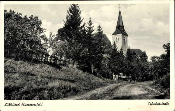 Ansichtkaart Flammersfeld in het Westerwald, Bahnhofstrasse