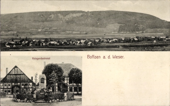 KP Boffzen na Oberweser, pomnik wojenny, widok całkowity
