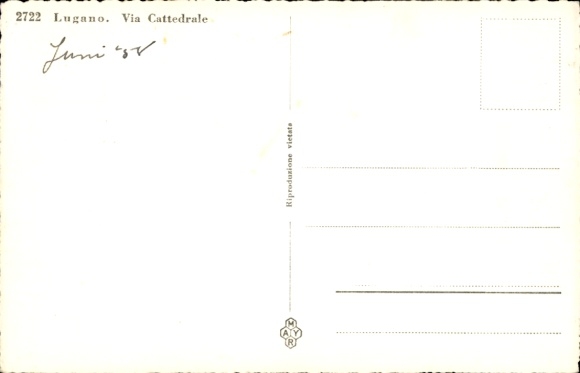 KP Lugano Canton Ticino Szwajcaria, Via Cattedrale