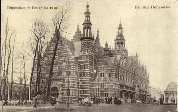 Set von 83 Ansichtskarten, Brüssel Weltausstellung 1910