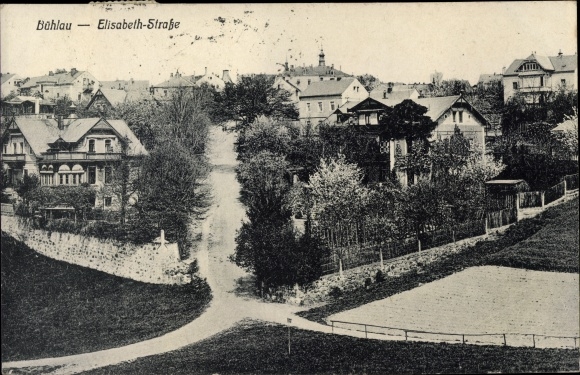 Postcard Dresden Bühlau, Elisabeth Strasse
