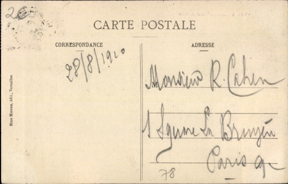 PC Versailles Yvelines, Hôtel de Ville, postmark, French post office