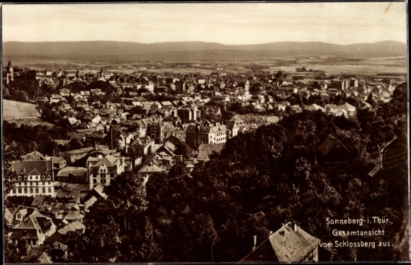 PC Sonneberg in Thuringia, general view from the Schlossberg