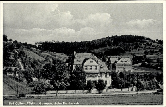 Postcard Bad Colberg Heldburg in Thuringia, Frankenruh convalescent home