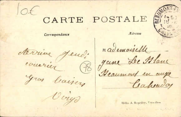 Postcard Villennes sur Seine Yvelines, Abordage du Restaurant Perche
