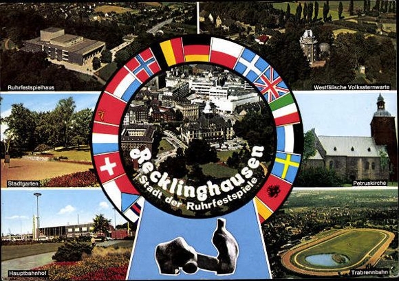 9 old PCs Recklinghausen in Westphalia, various views