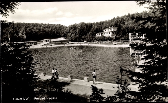 Ak Halver im Märkischen Kreis, Freibad Herpine