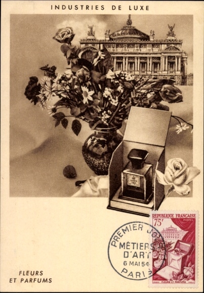 Maximum Postcard Luxury Industry, Flowers and Perfumes