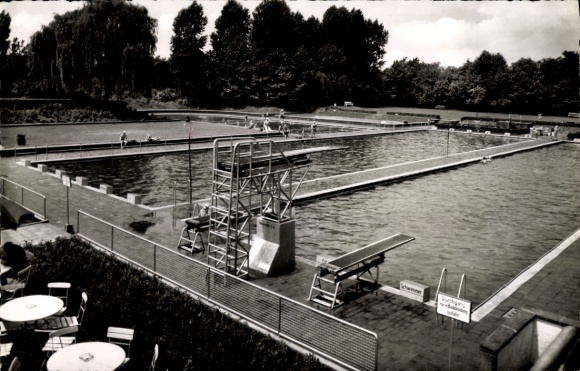 Postcard Werne an der Lippe Westfalen, Thermal-Sole-Freibad