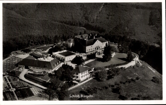 Postcard Obereggenen Schliengen in the Black Forest, Bürgeln Castle, aerial photograph